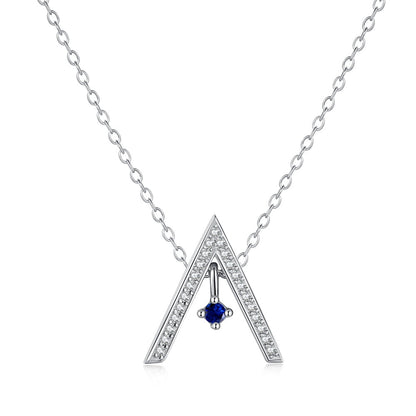 [AuraEcho]Sparkling "A" Shape Necklace