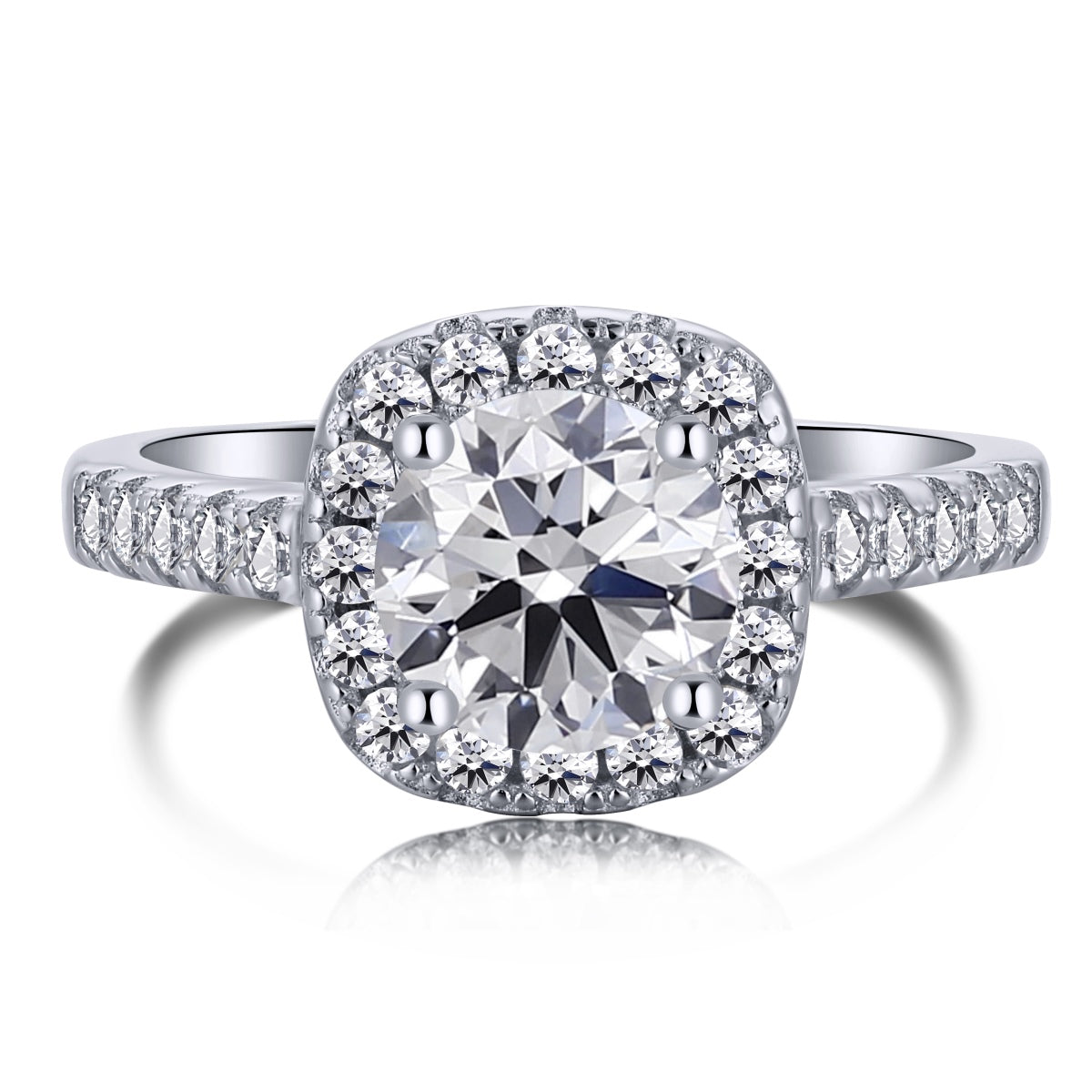 [AuraEcho]Dazzling Resplendent Round Cut Wedding Ring