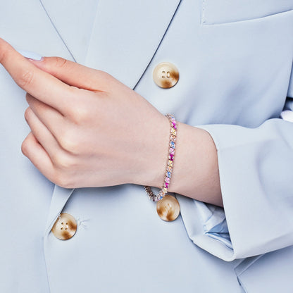 [AuraEcho]Ornate Sparkling Multi Cut Party Bracelet