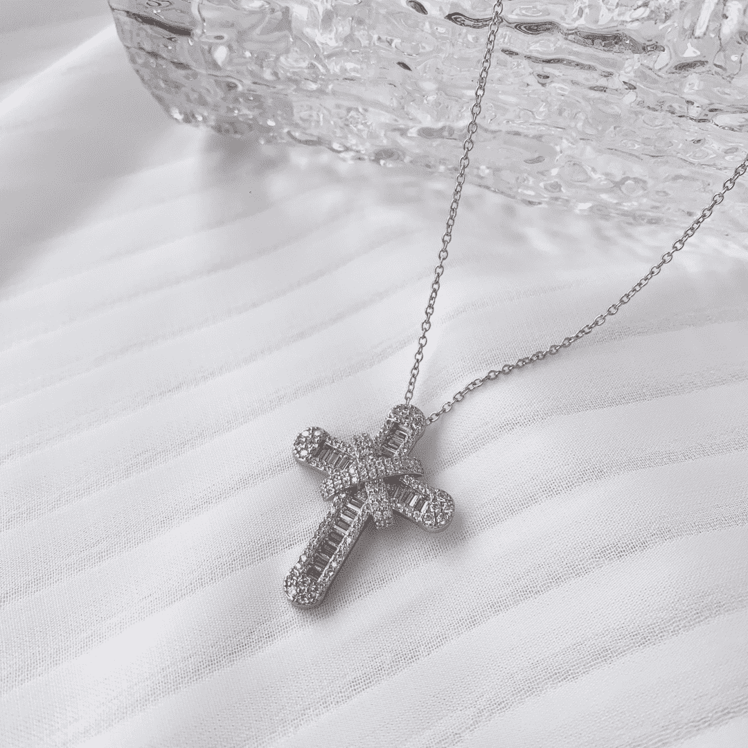 [AuraEcho]Gypsophila With Dimonds Necklace