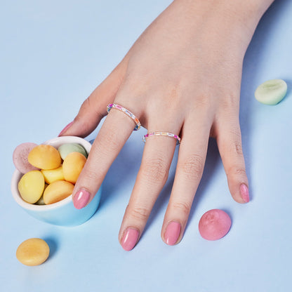 [AuraEcho]Lively In Shades Elegant Radiant Cut Daily Ring