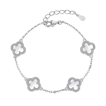 [AuraEcho]Four-Leaf Clover Exquisite Bracelet