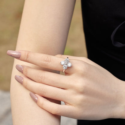 [AuraEcho]Four-Leaf Clover Eight-Pointed Star Ring