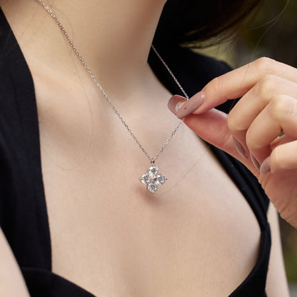 [AuraEcho]Four-Leaf Clover And Eight-Pointed Star Necklace