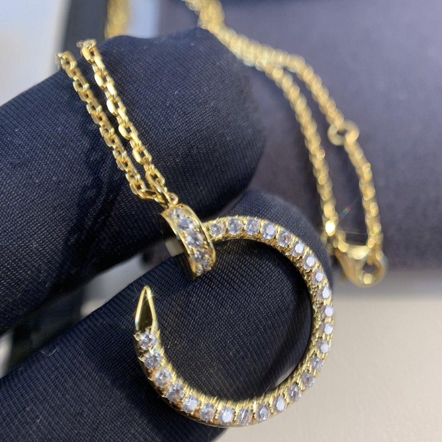 [AuraEcho]JUSTE NECKLACE GOLD DIAMONDS