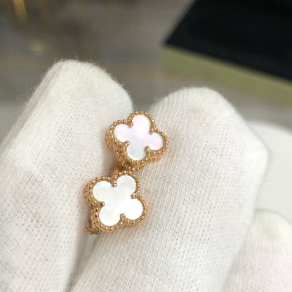 [AuraEcho]CLOVER MINI GOLD EARRINGS