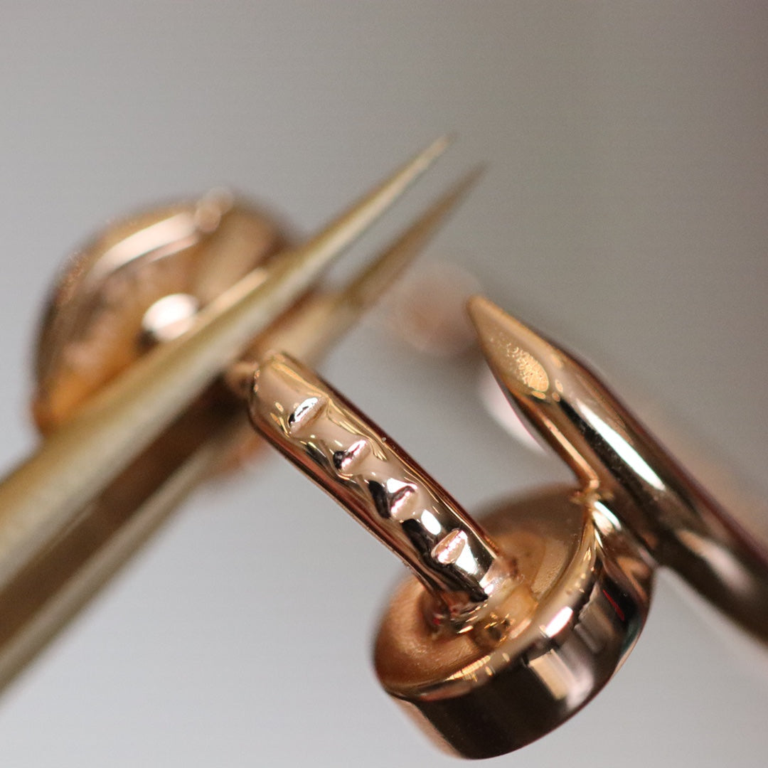 [AuraEcho]JUSTE EARRINGS PINK GOLD