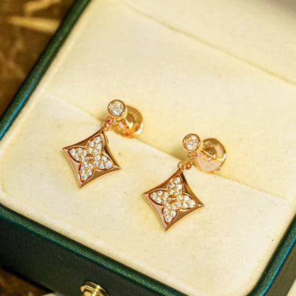 [AuraEcho]STAR DIAMONDS EARRINGS GOLD