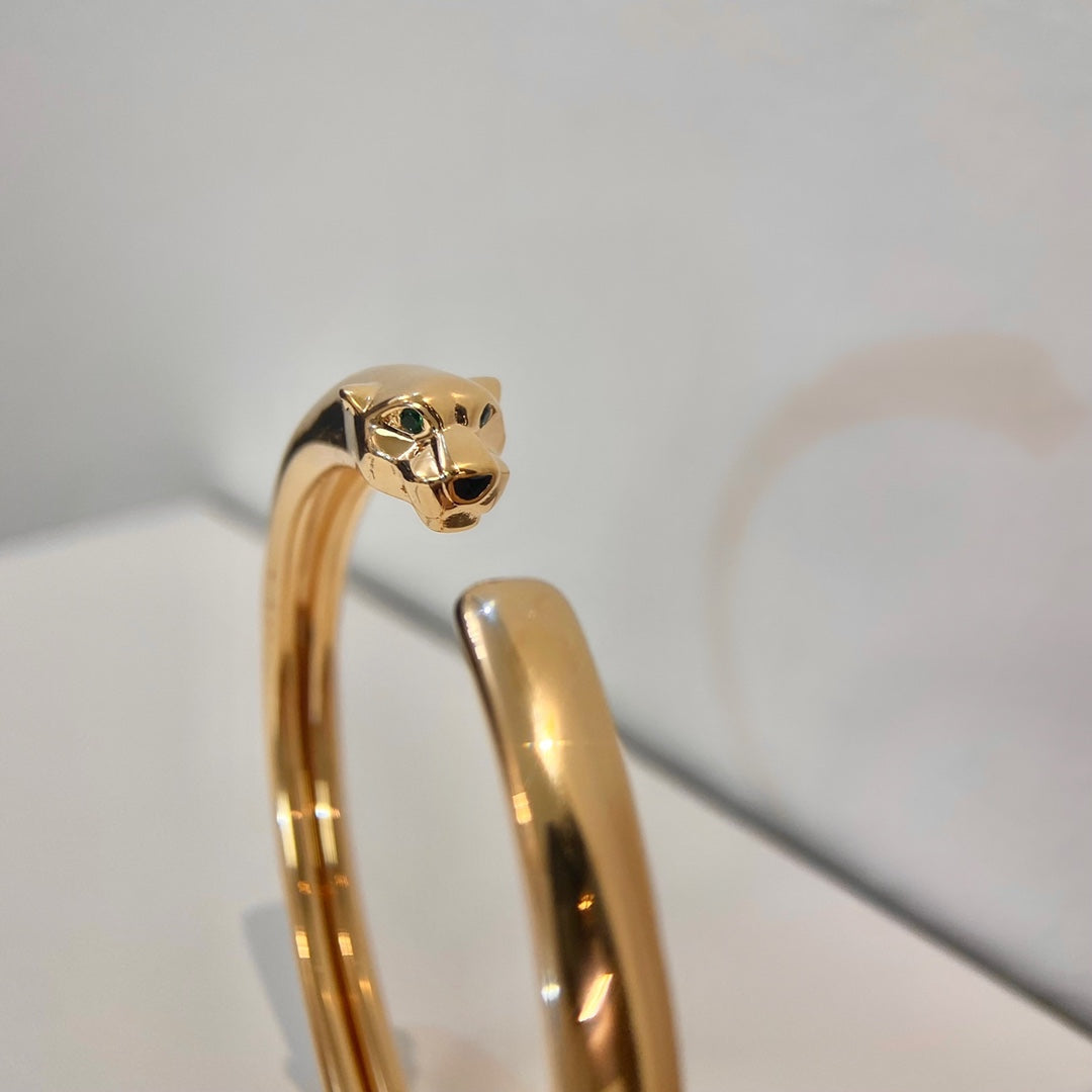 [AuraEcho]PANTHERE GOLD OPEN BRACELET