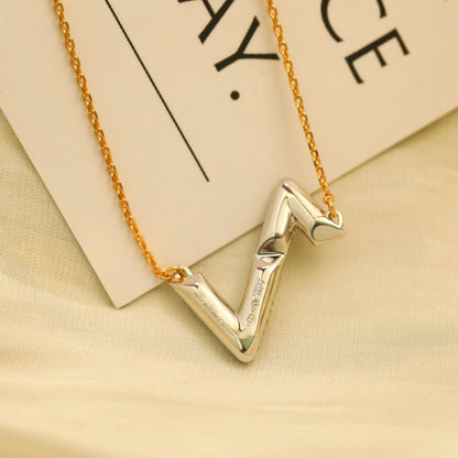 [AuraEcho]VOLT SILVER DIAMOND PEDANT NECKLACE