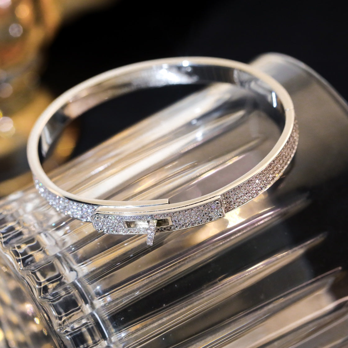 [AuraEcho]KELLY BRACELET DIAMOND PAVED