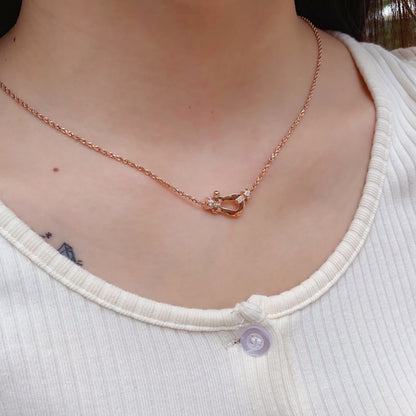 [AuraEcho]FORCE 10 PINK GOLD DIAMOND NECKLACE