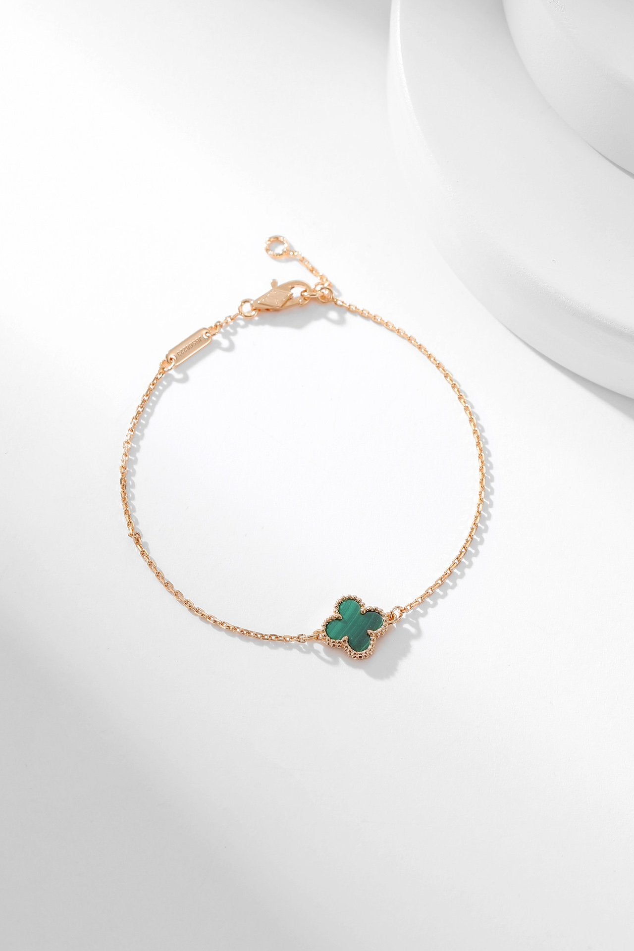 [AuraEcho]CLOVER BRACELET MALACHITE 1 MOTIF