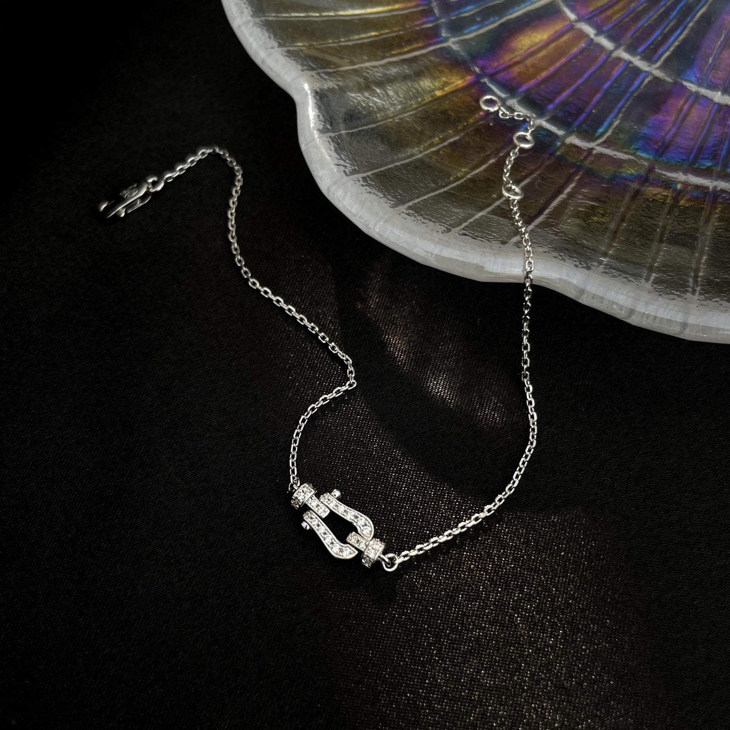 [AuraEcho]FORCE 10 FULL DIAMOND BUCKLE CHAIN LINK MINI MODEL