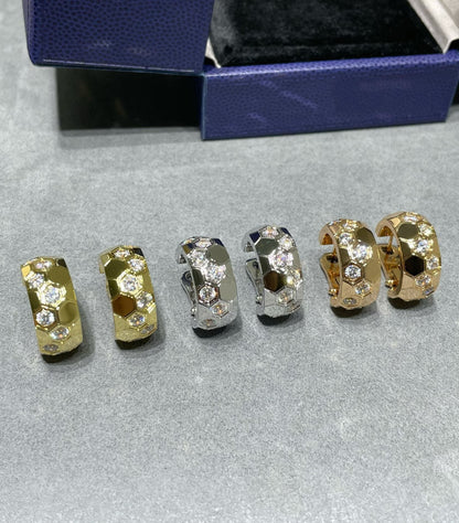 [AuraEcho]BEE LOVE DIAMOND HOOP EARRINGS