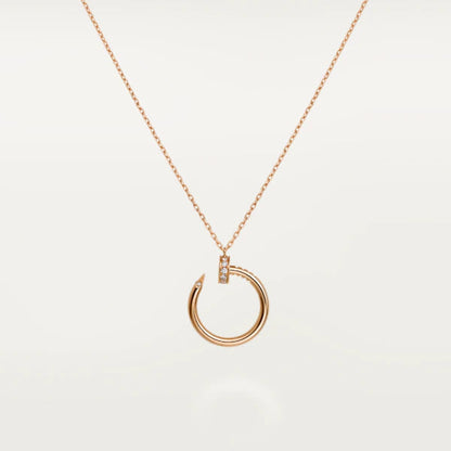 [AuraEcho]JUSTE NECKLACE PINK GOLD