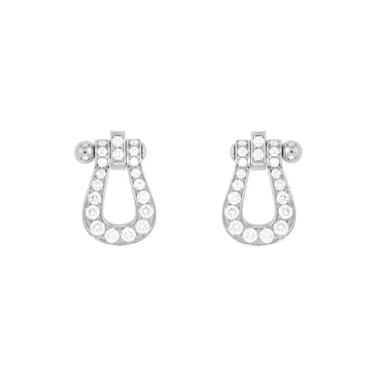 [AuraEcho]FORCE 10 FULL DIAMOND STUD EARRINGS MINI MODEL