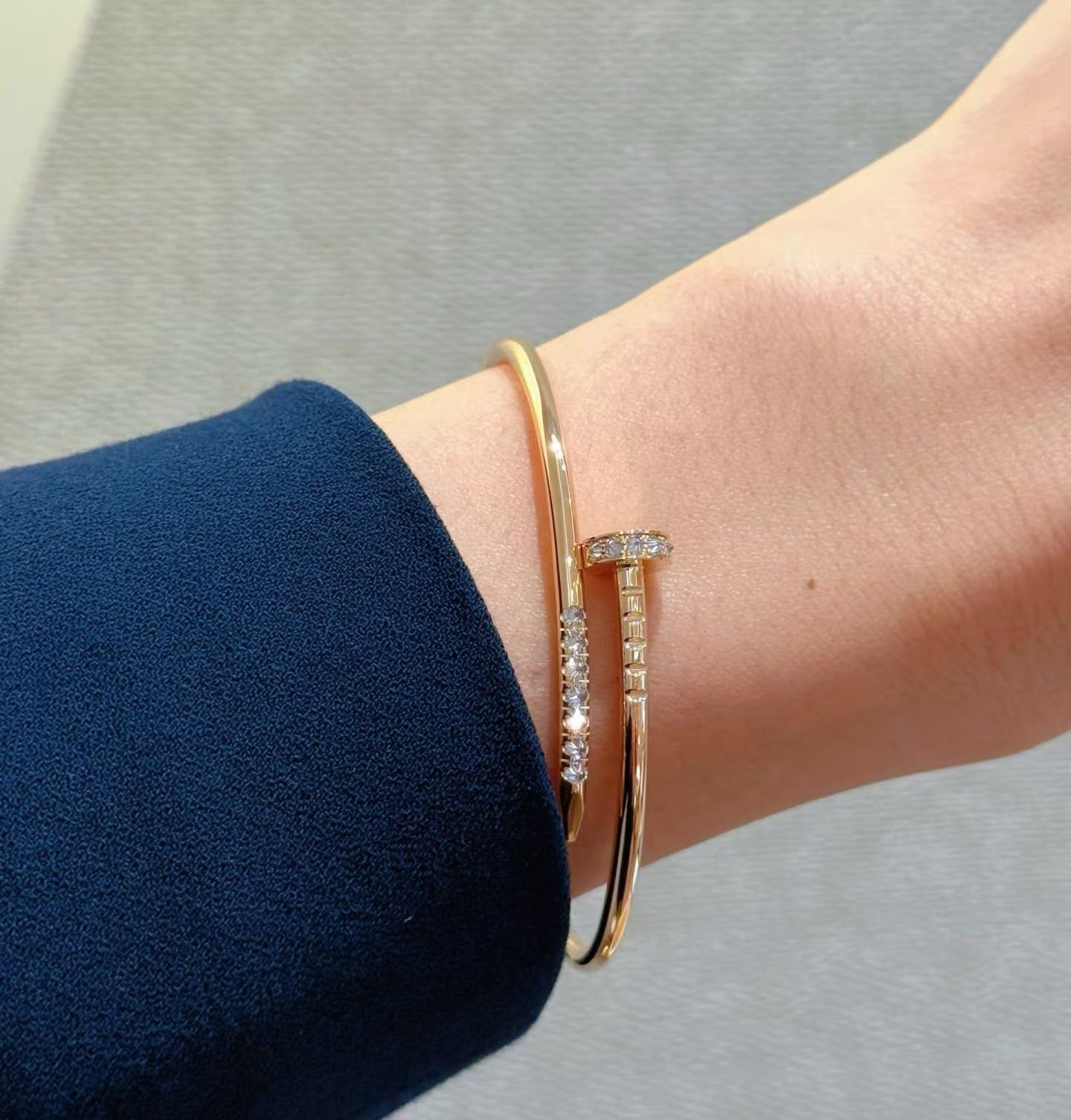 [AuraEcho]JUSTE BRACELET 2.5MM DIAMONDS NEW