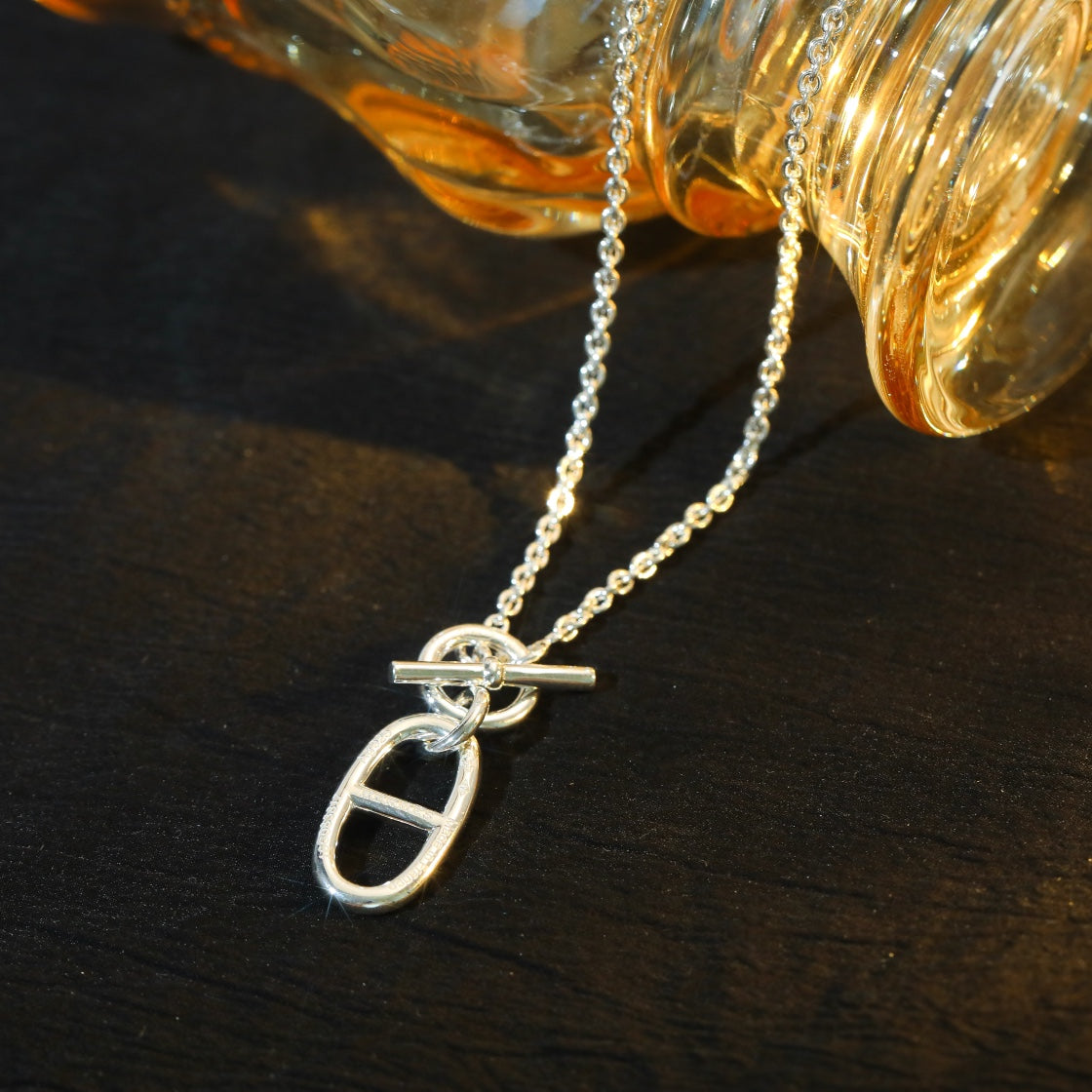 [AuraEcho]HM CHAINE D'ANCRE PENDANT NECKLACE STERLING SILVER