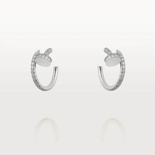 [AuraEcho]JUSTE EARRINGS 12.75MM SILVER DIAMOND