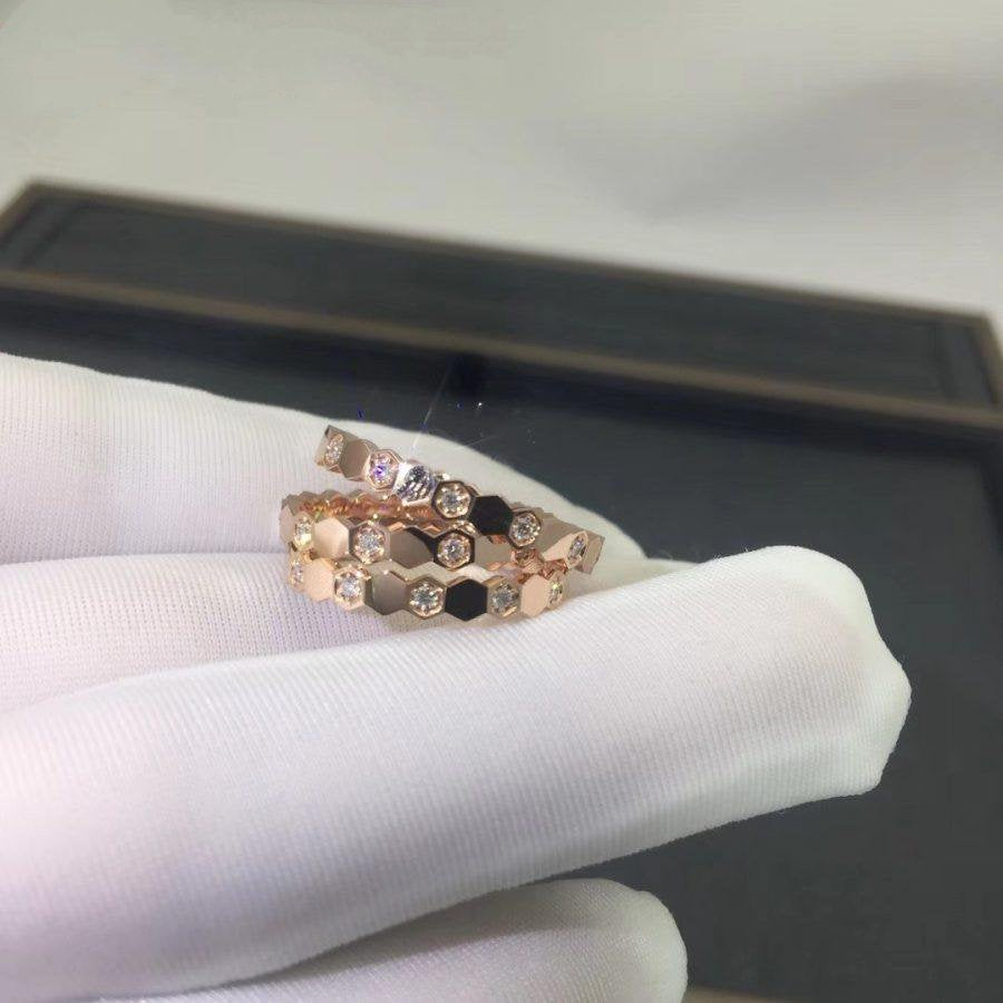 [AuraEcho]BEE LOVE RING PINK GOLD DIAMOND