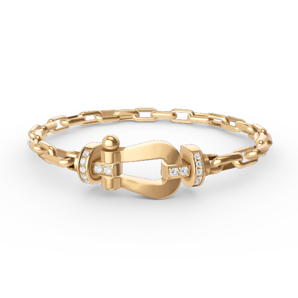 [AuraEcho]FORCE LARGE HORSESHOE CLASP  METAL BRACELET