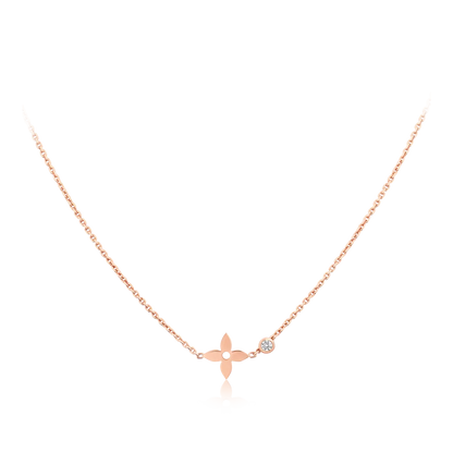[AuraEcho]BLOSSOM PENDANT PINK GOLD AND DIAMOND